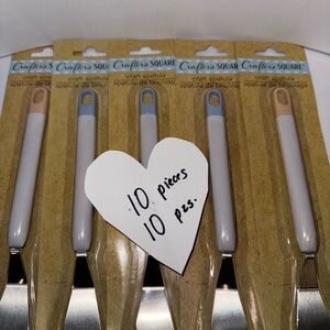 Crafters Square Craft Spatula Set - Blue and Tan 10 pieces